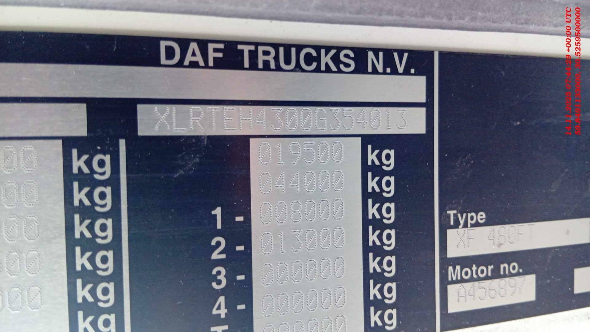 DAF XF 480 FT 4x2 (Super Space Cab),  672 062 км, 2021 года в лизинг
