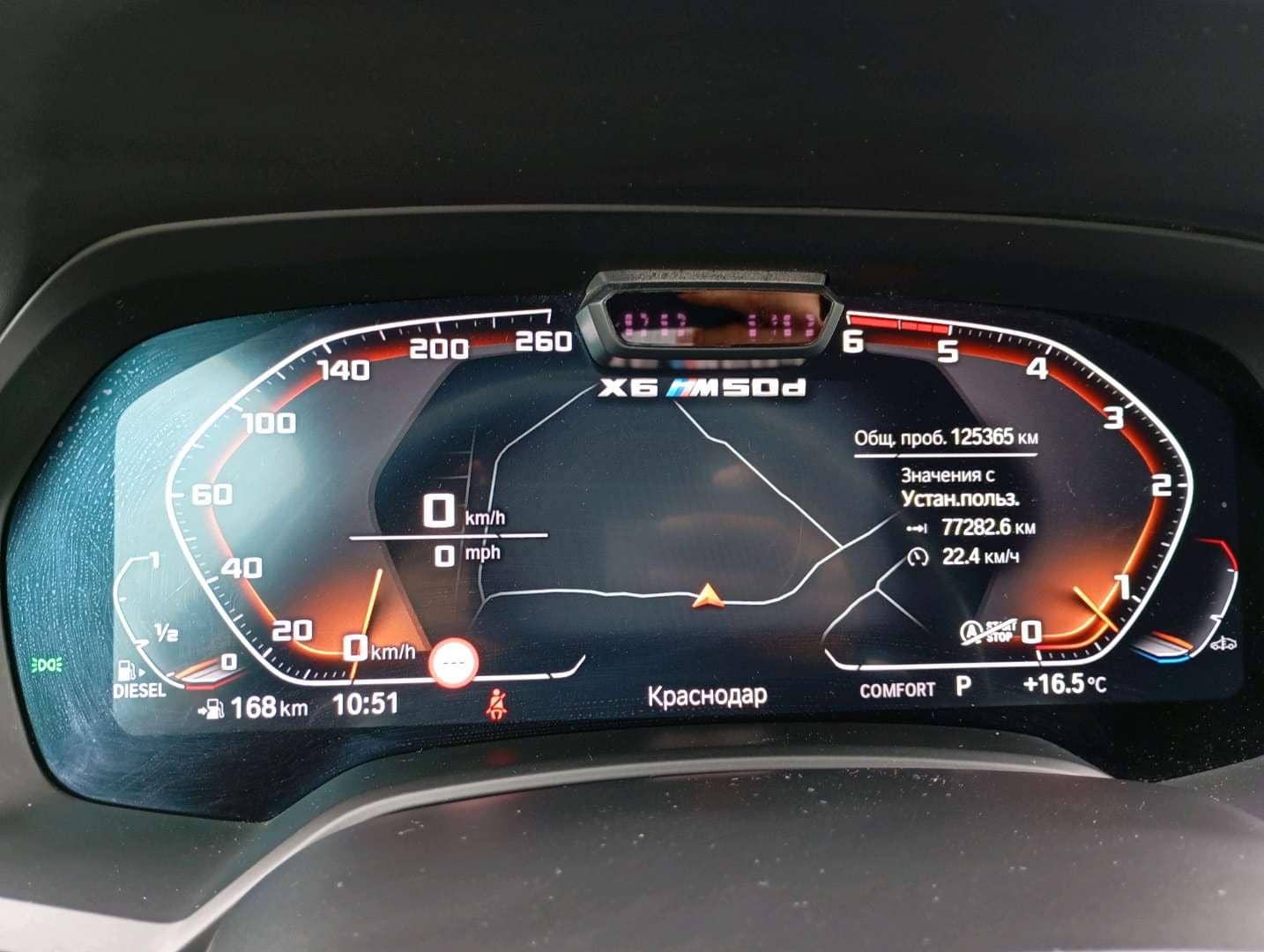 BMW X6,  125 365 км, 2020 года в лизинг