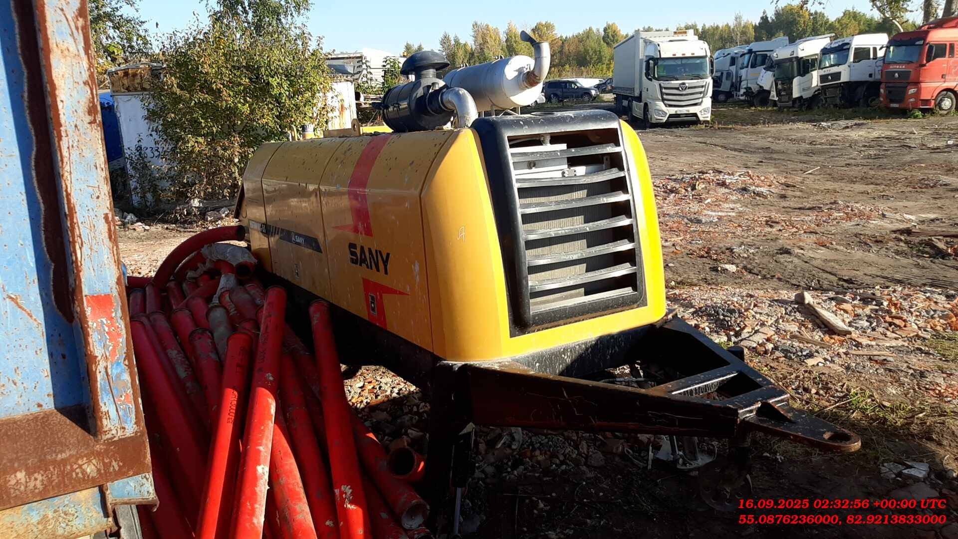 SANY HBT8018C-5S самоходный бетононасос прицепной, 2023 года в лизинг