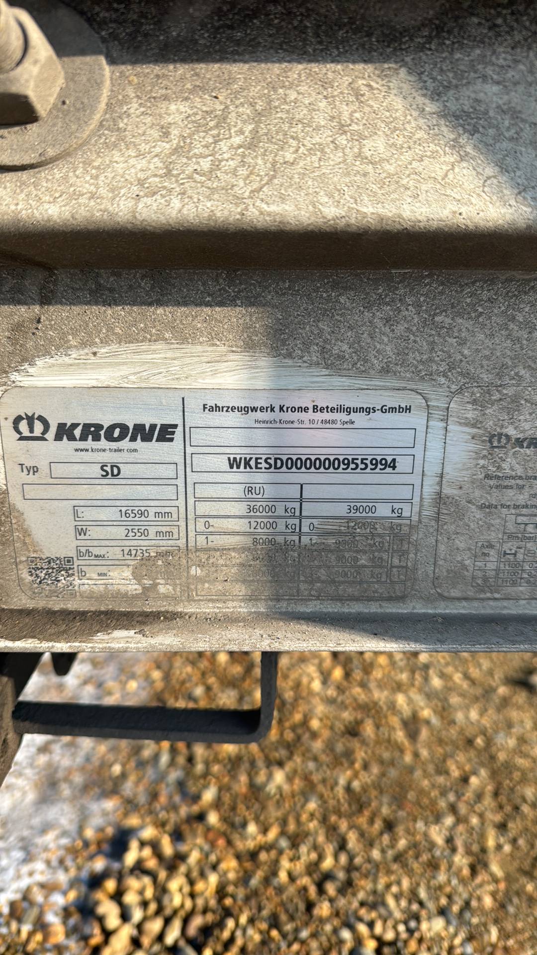 KRONE Шторный SD длиной 16 м., 2021 года в лизинг