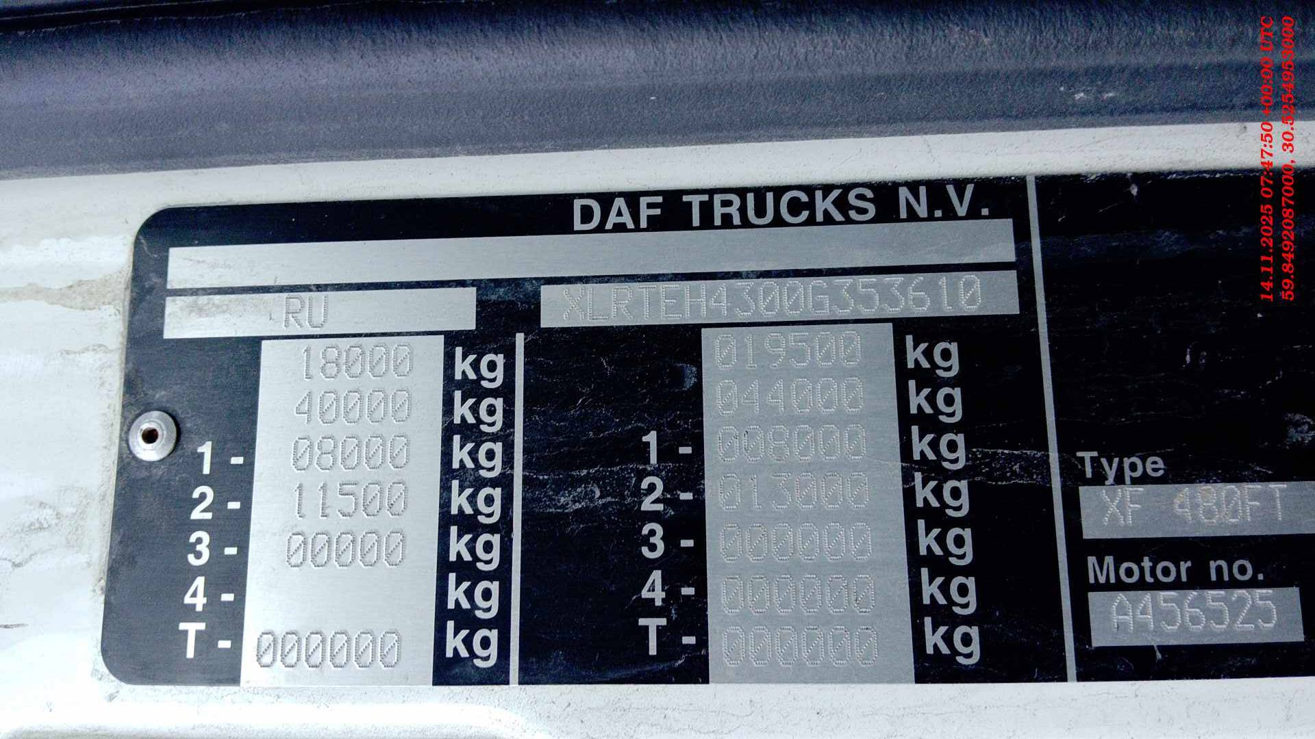 DAF XF 480 FT 4x2 (Space Cab),  679 386 км, 2021 года в лизинг