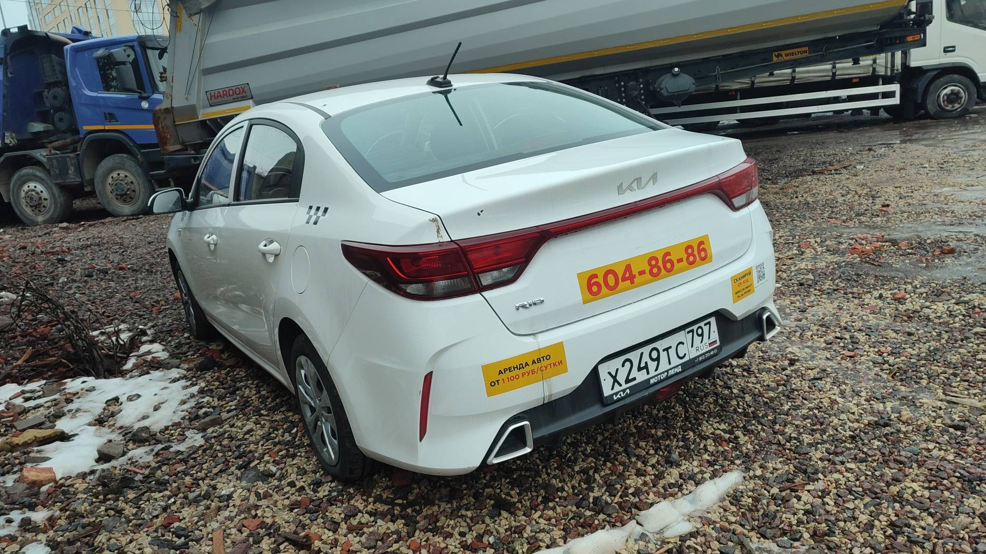 KIA Rio,  104 526 км, 2022 года в лизинг