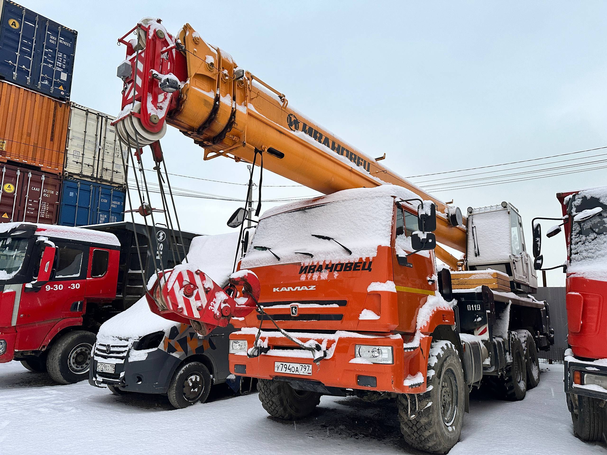 Ивановец КС-55717К-3T КАМАЗ-43118 (6x6) г/п 32т. вылет 29(38)м