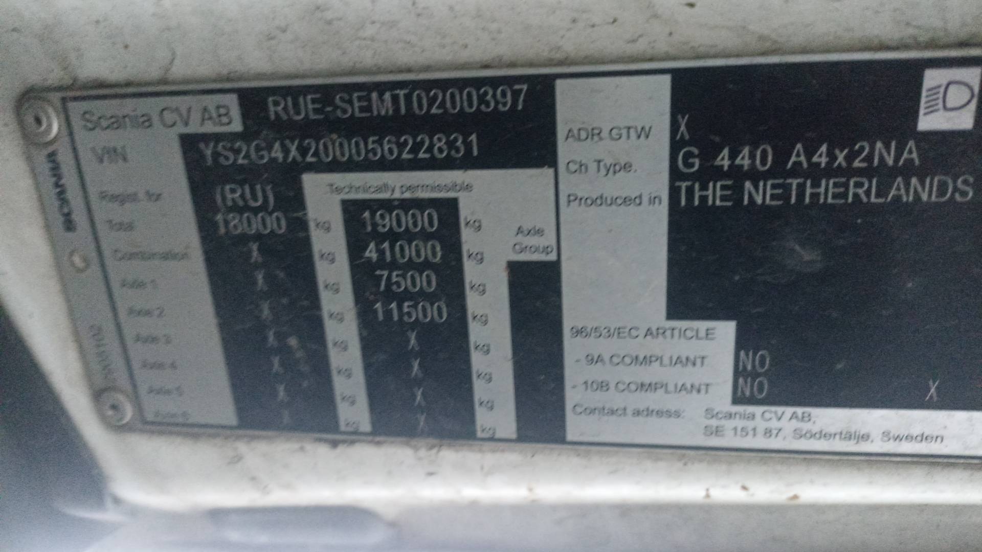 SCANIA G 440 A4x2NA (CG20H),  550 000 км, 2021 года в лизинг