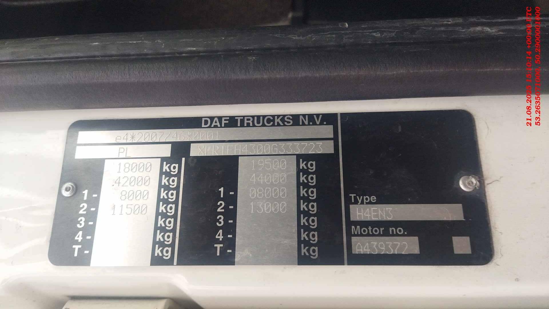 DAF XF 480 FT 4x2 (Super Space Cab),  482 000 км, 2020 года в лизинг