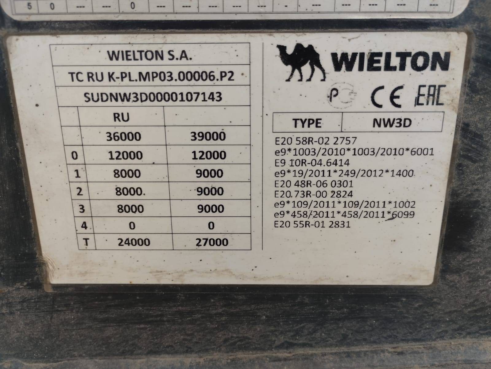 Wielton Самосвальный NW 3 S 30 НP Лот 000001893