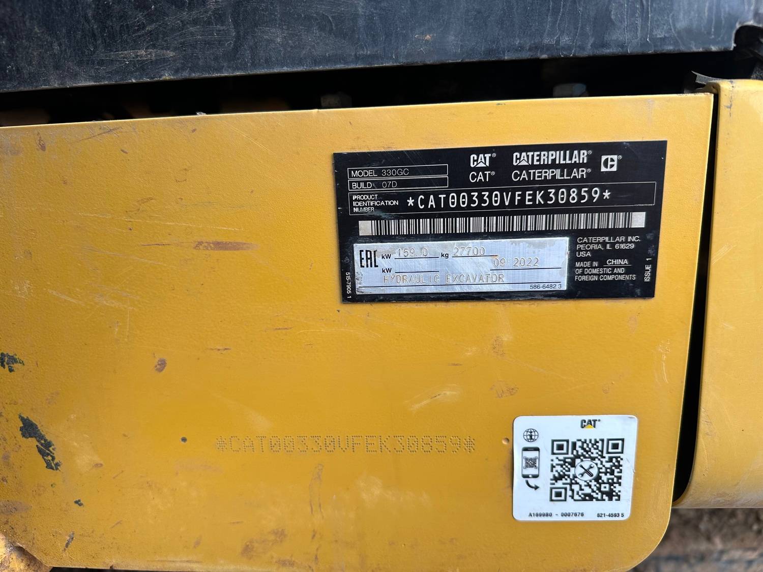 CATERPILLAR 330GC Лот 000002098