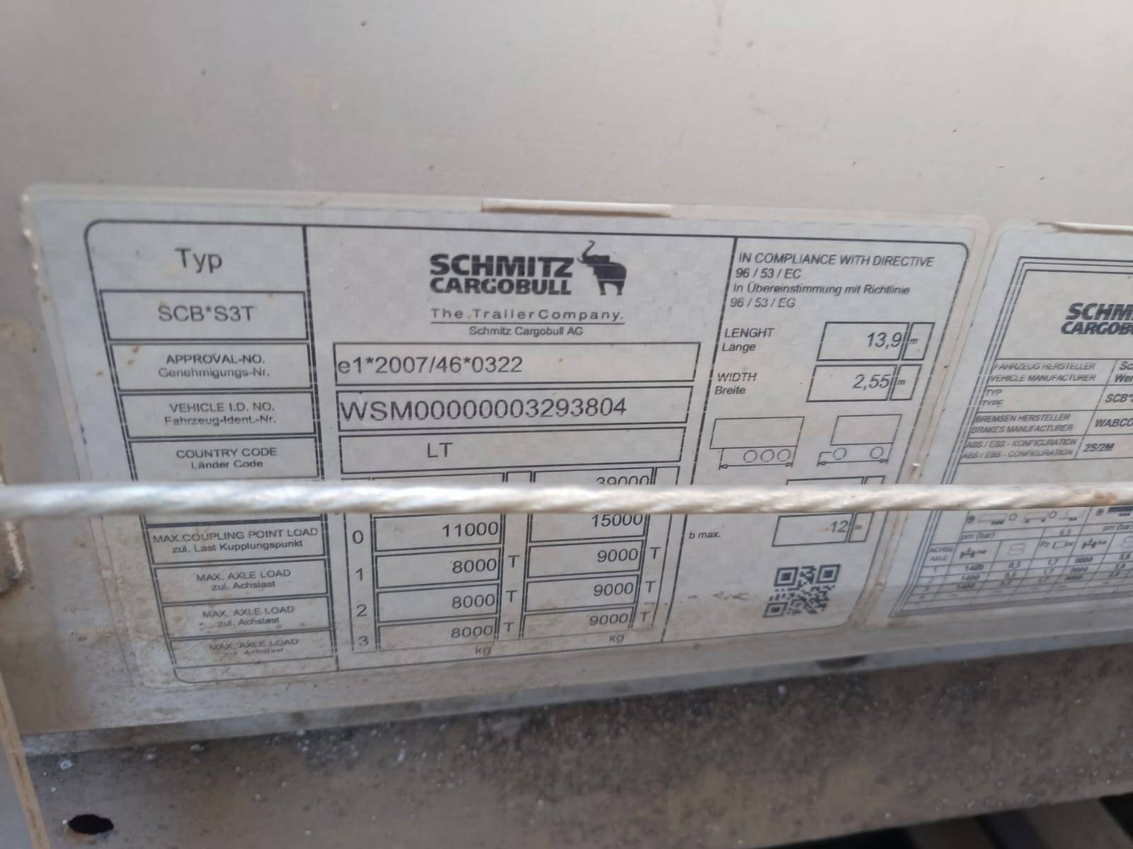 SCHMITZ Шторный SCS 24/L Лот 000006596