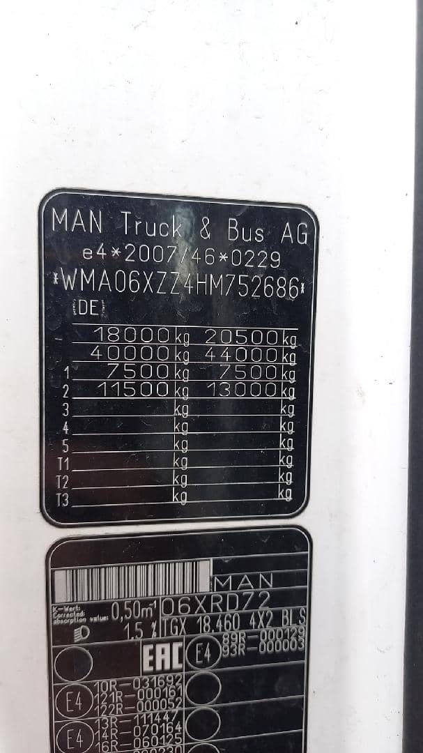 MAN TGX 18.460 4X2 BLS (XXL),  913 709 км, 2017 года в лизинг