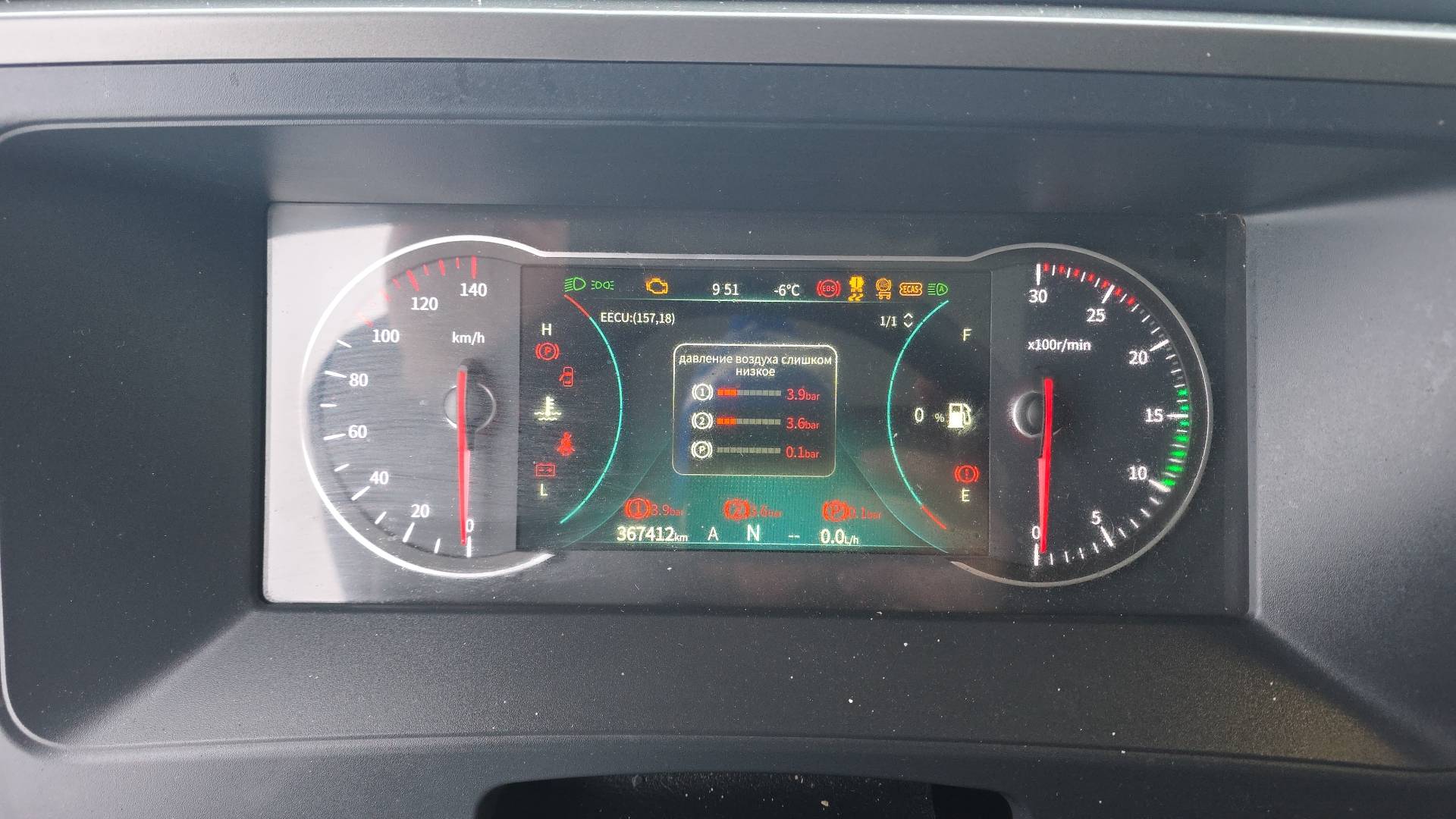 DongFeng DFH4180 4x2,  367 412 км, 2023 года