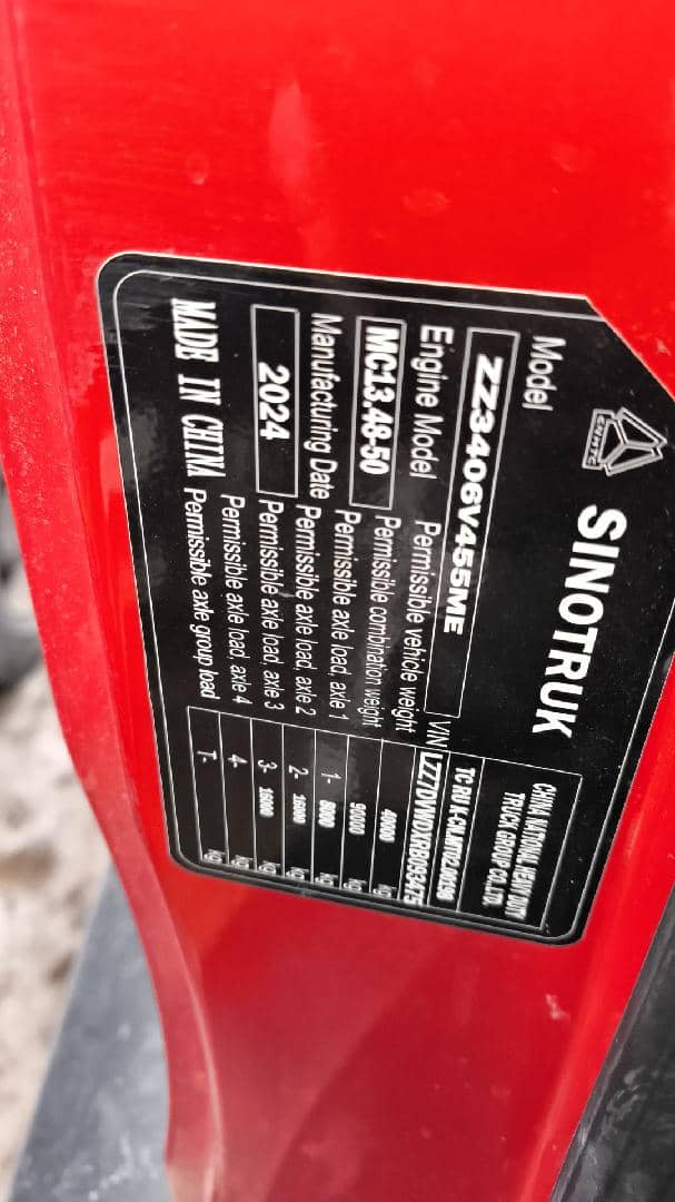 Sitrak ZZ3406V455ME,  99 904 км, 2024 года в лизинг