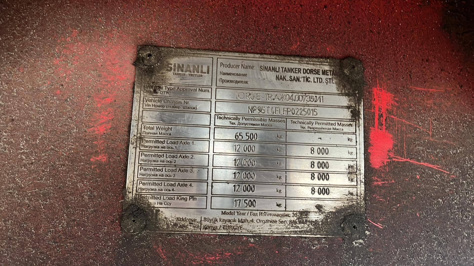 Sinanli Tanker ST4FLF, 2023 года в лизинг