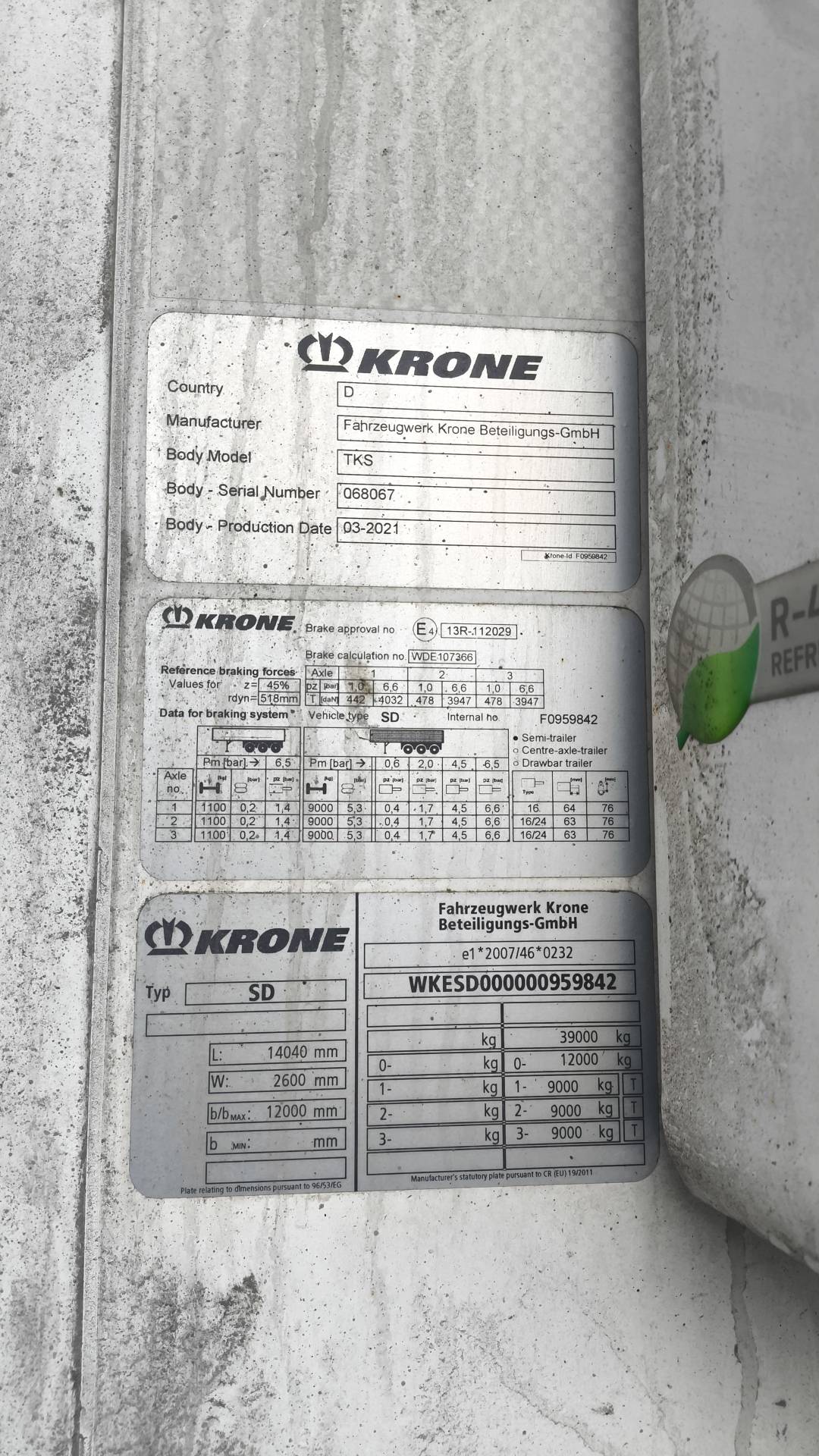 KRONE Рефрижератор SD, 2021 года в лизинг