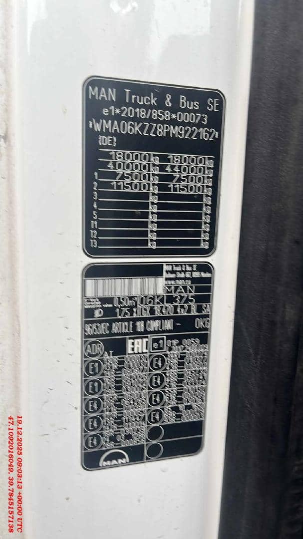 MAN TGX 18.470 4X2 BL SA (GX),  435 871 км, 2023 года в лизинг