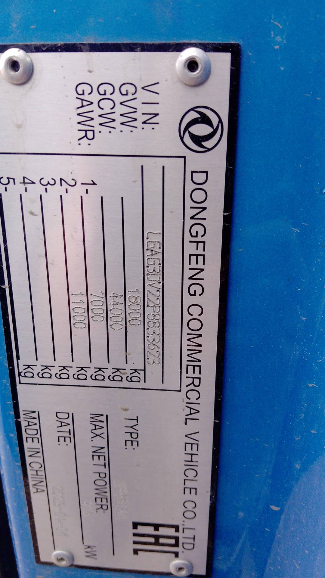 DongFeng GX DFH4180 4x2,  520 949 км, 2023 года в лизинг