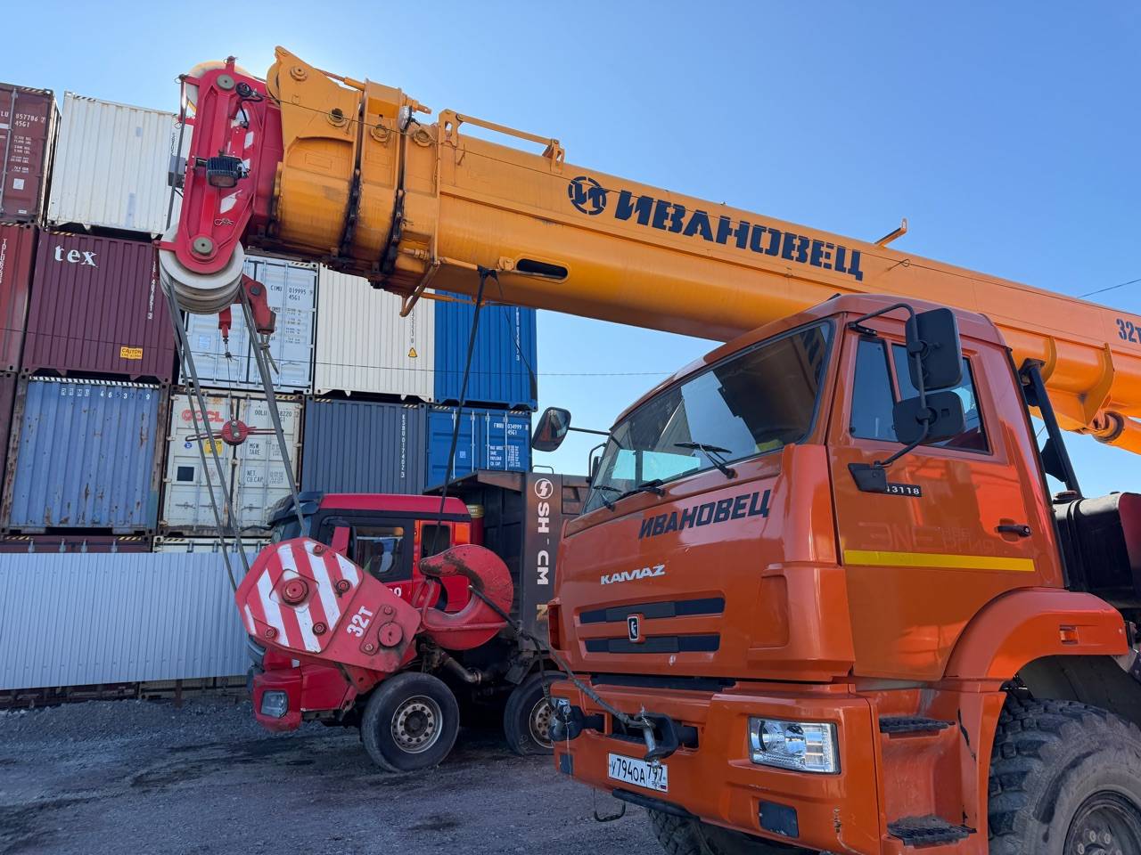 Ивановец КС-55717К-3T КАМАЗ-43118 (6x6) г/п 32т. вылет 29(38)м,  1 400 км, 2023 года в лизинг