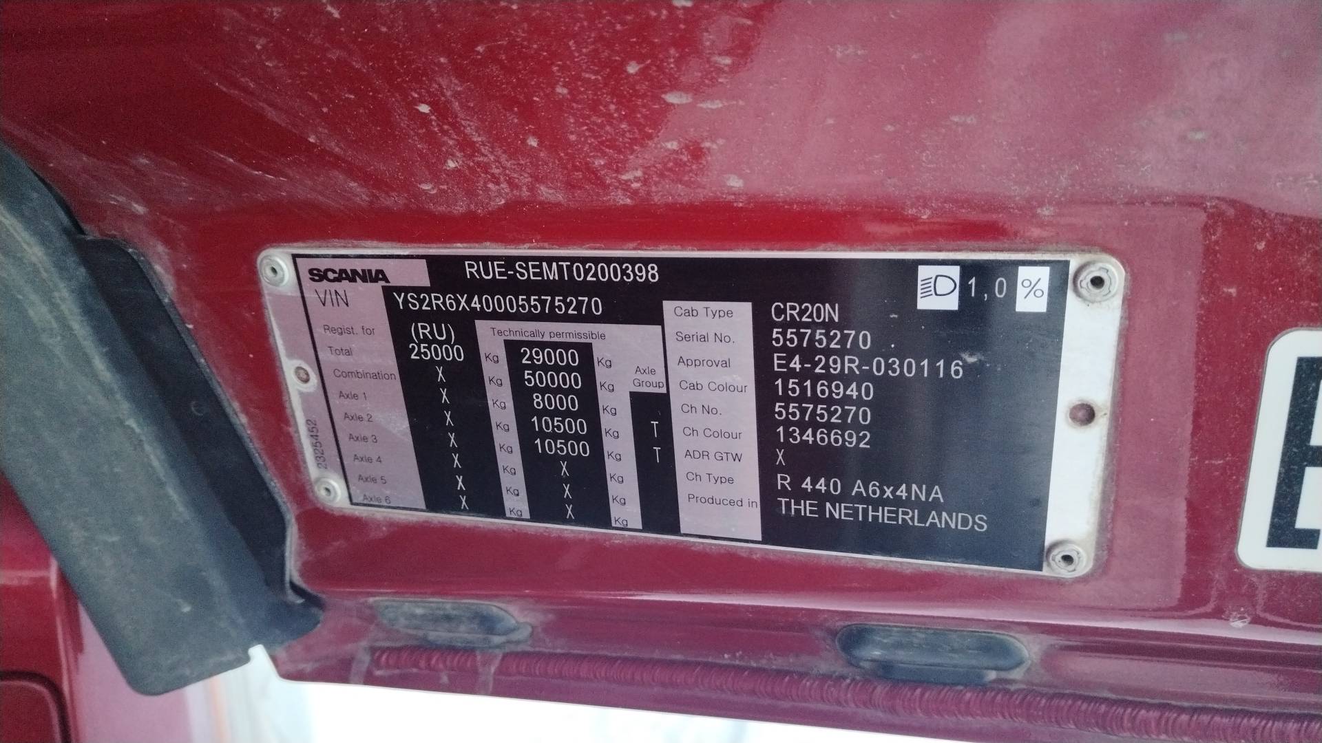 SCANIA R 440 A6x4NA ,  630 000 км, 2019 года в лизинг