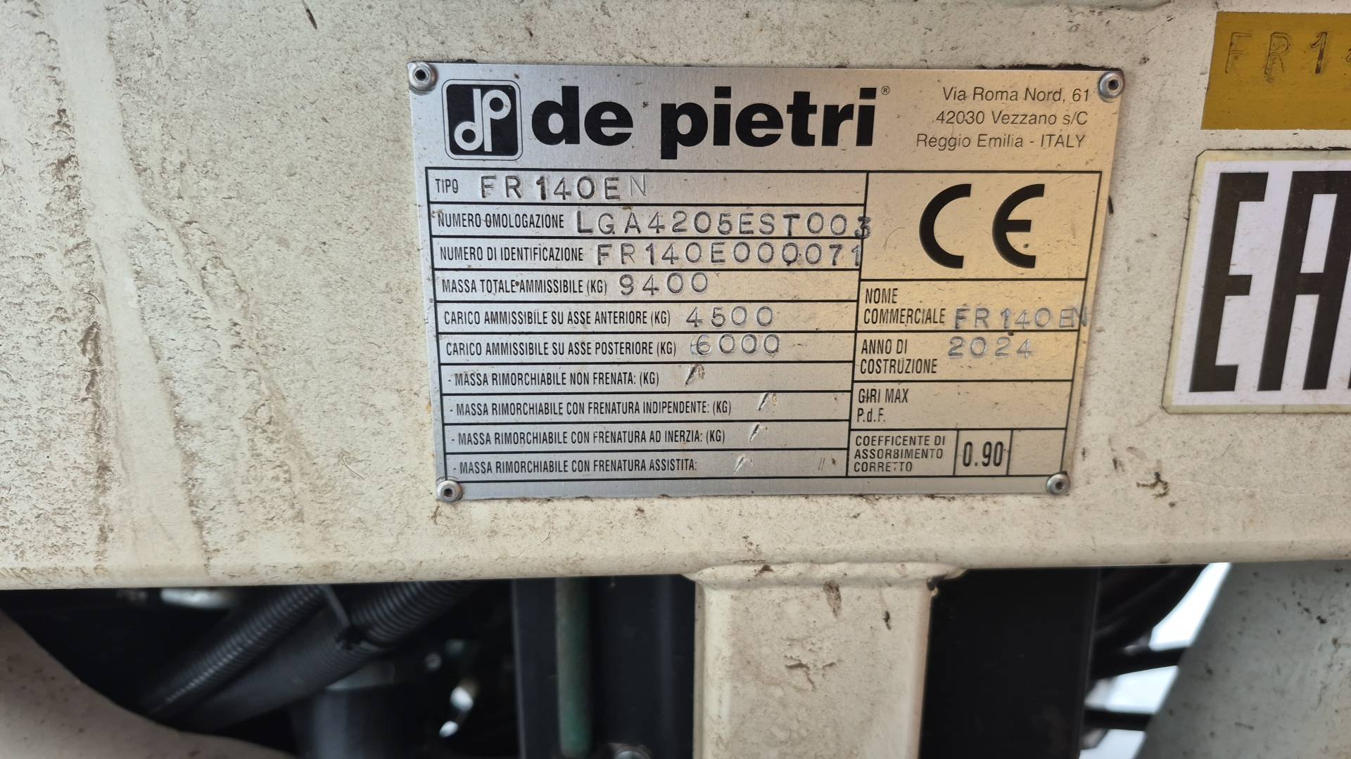 DE PIETRI FR140DT/S EN Самоходная машина для уборки шпината, 2024 года в лизинг