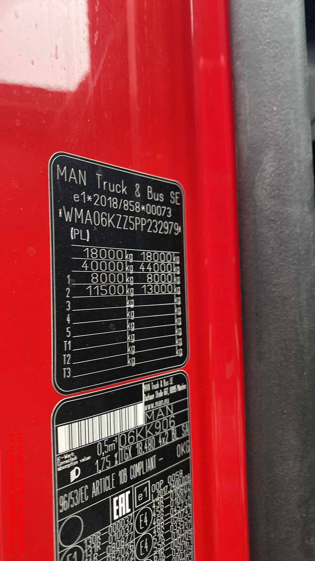 MAN TGX 18.480 4x2 BL SA (GX),  325 049 км, 2023 года в лизинг