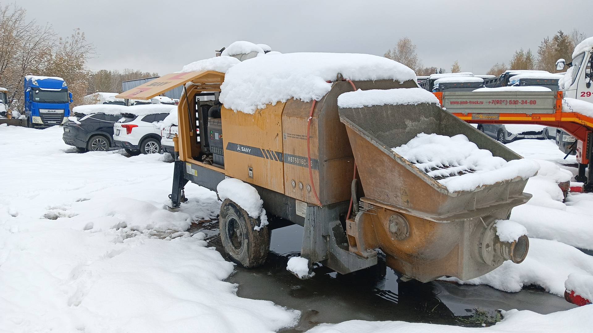 SANY HBT6016C-5S самоходный бетононасос прицепной, 2023 года в лизинг