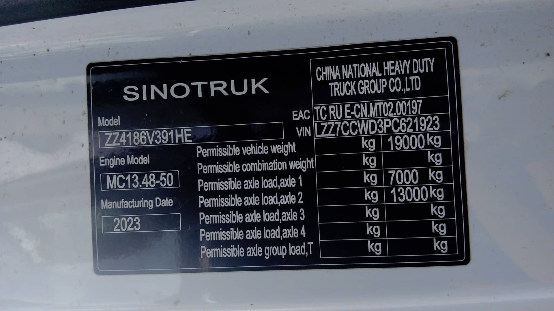 Sitrak ZZ4186V391HE,  167 977 км, 2023 года в лизинг