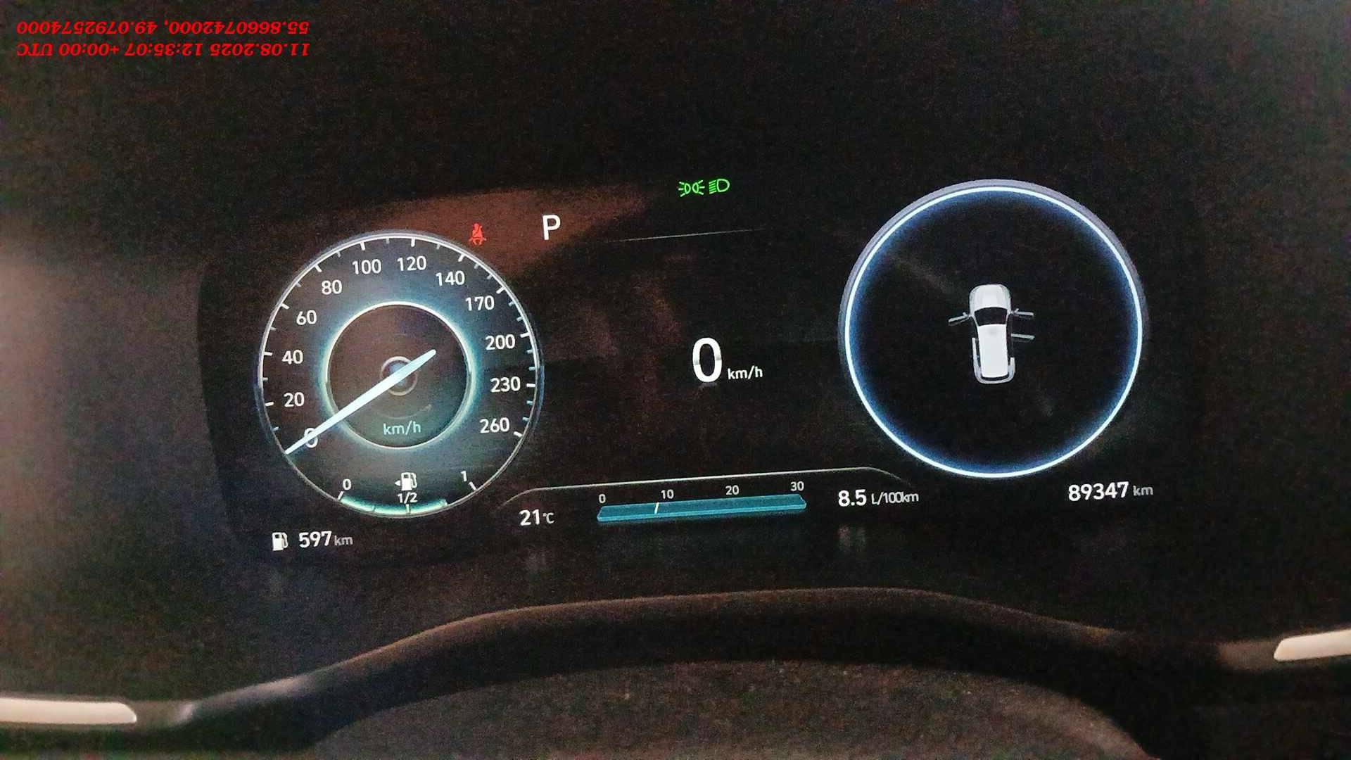 Hyundai Santa Fe,  89 347 км, 2022 года в лизинг