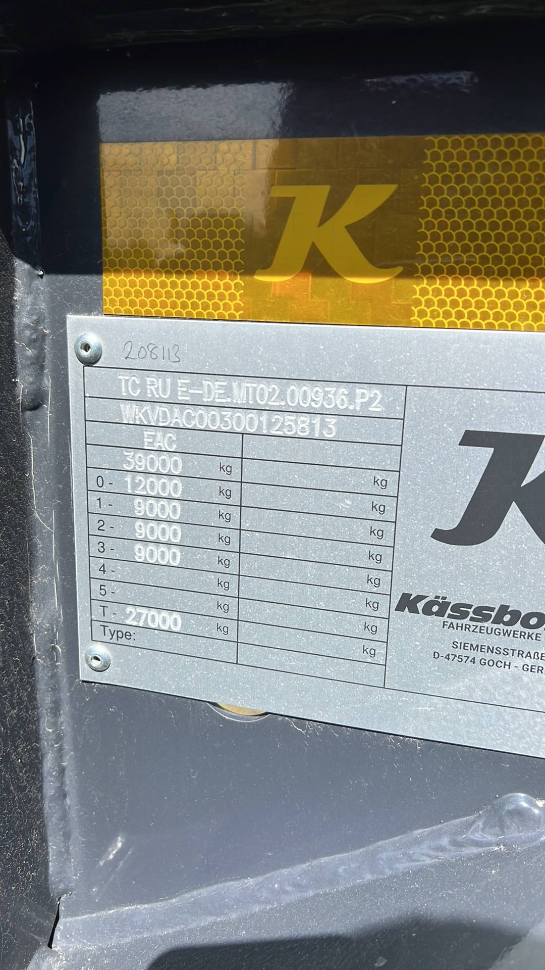 KASSBOHRER MULTICONT, 2023 года в лизинг