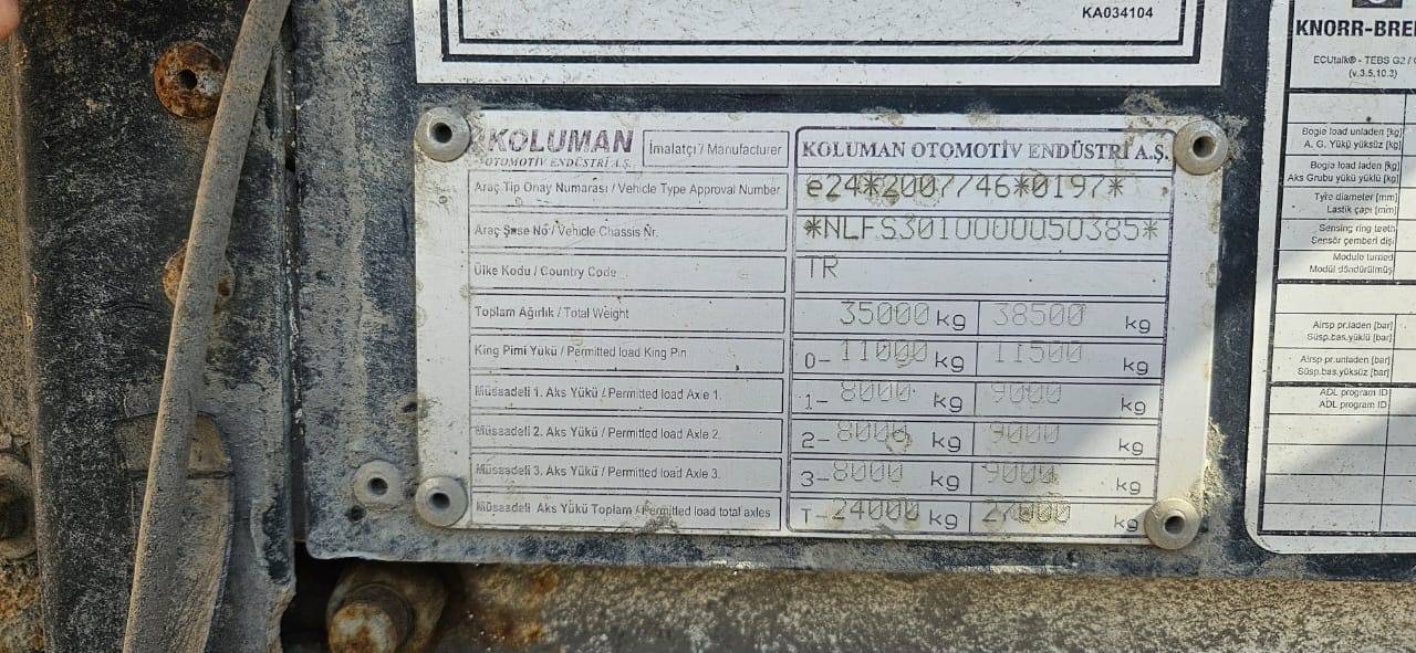 KOLUMAN S шторный, 2017 года в лизинг