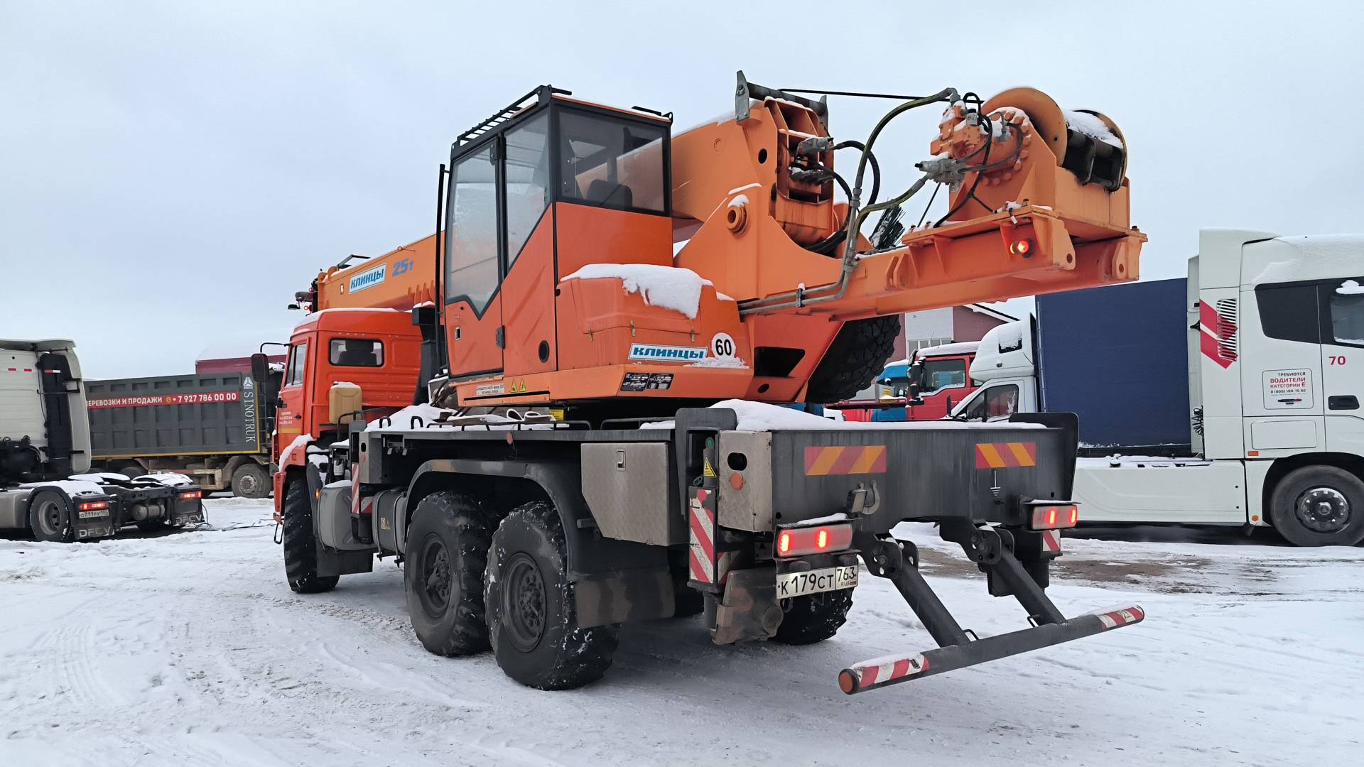 Клинцы КС-55713-5К-3 КамАЗ-43118 (6х6) г/п 25т. стрела 28м.,  36 063 км, 2022 года в лизинг