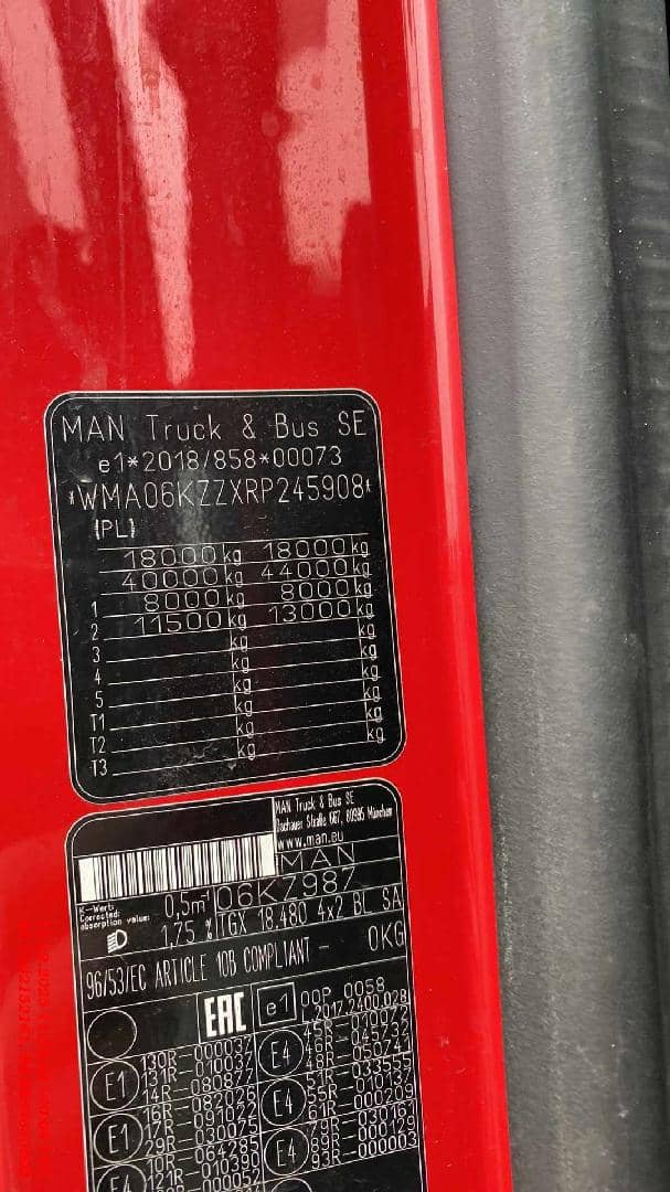 MAN TGX 18.480 4x2 BL SA (GM),  287 812 км, 2023 года в лизинг