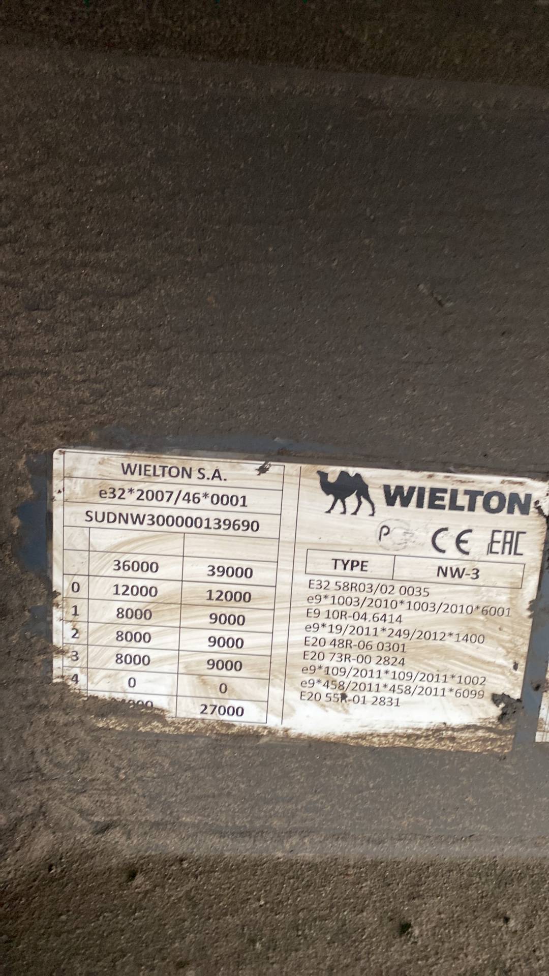 Wielton NW 3 А 48 SD, 2023 года в лизинг