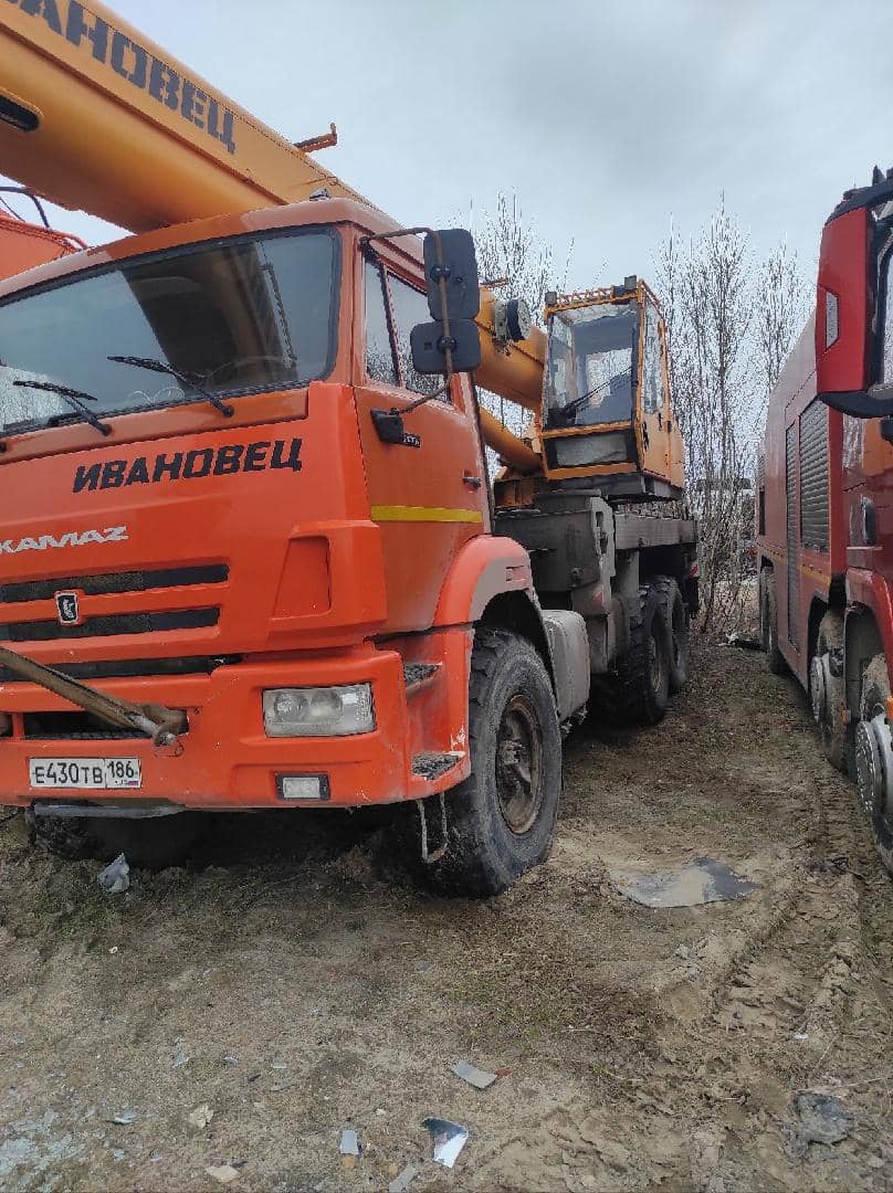 Ивановец КС-45717К-3 КАМАЗ-43118 (6x6) г/п 25т вылет 19,0(21,0)м.,  1 100 км, 2023 года