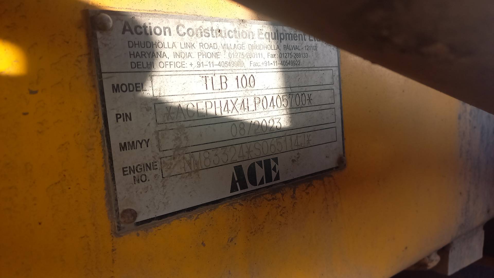 ACE TLB100, 2023 года в лизинг