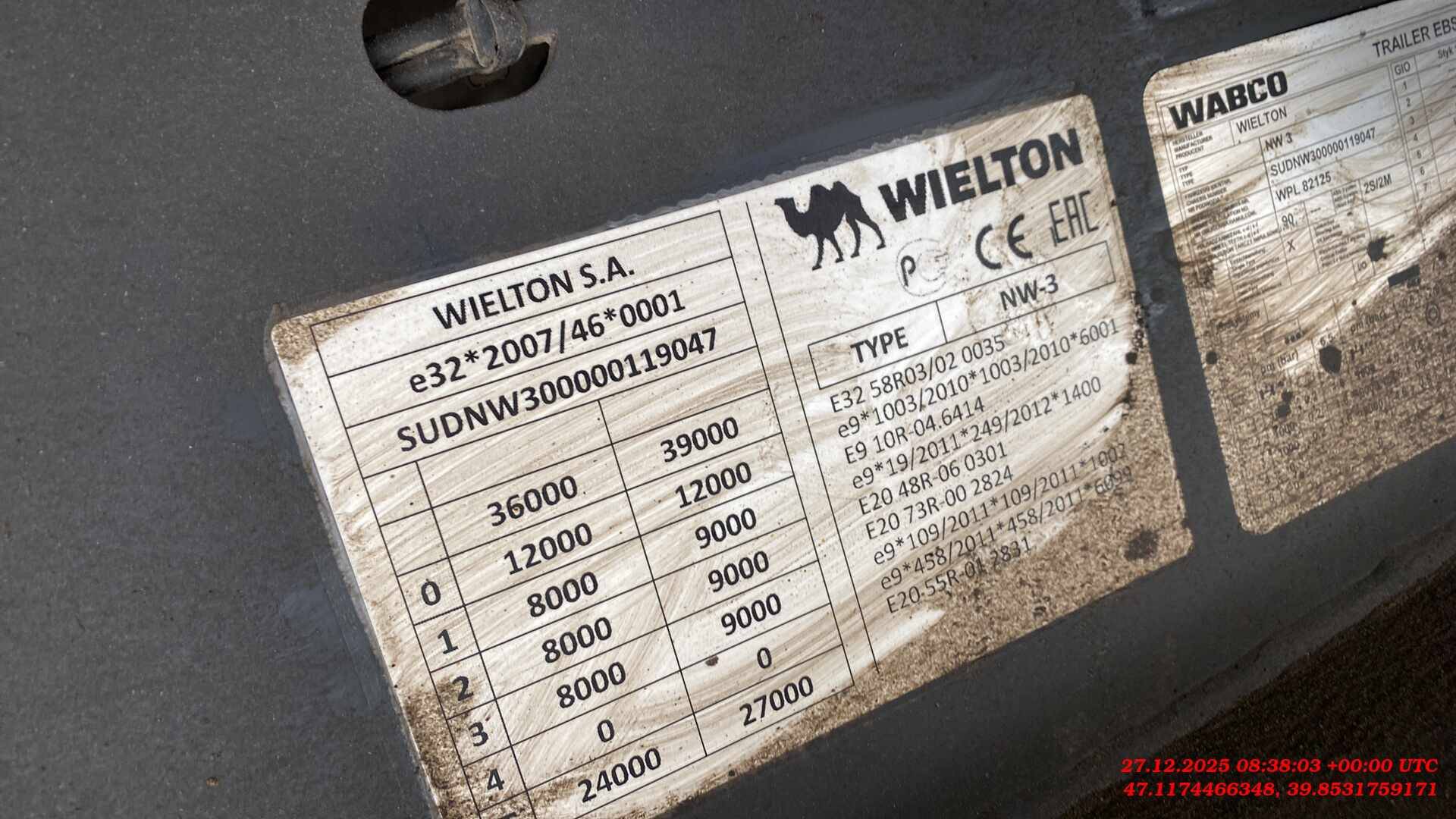 Wielton NW 3 А 48 SD, 2023 года в лизинг