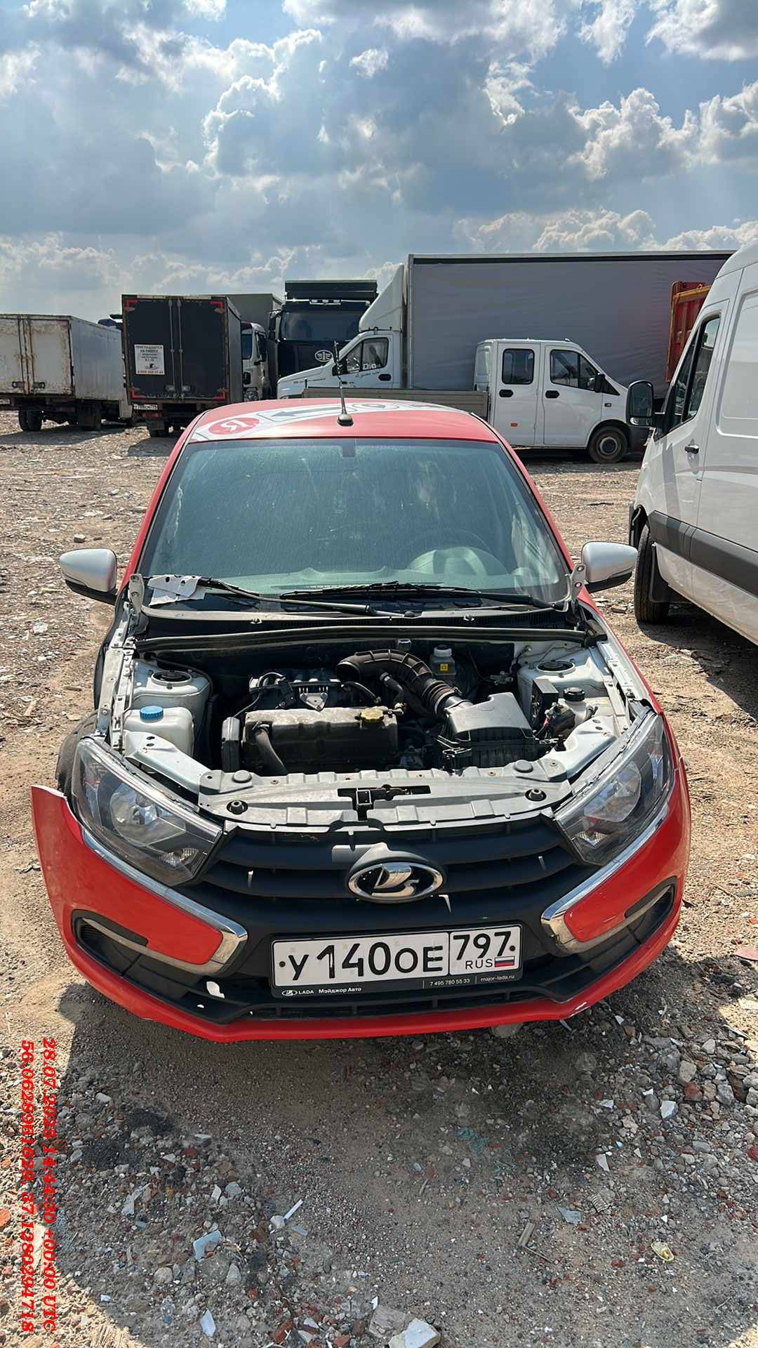 Lada Granta седан,  50 000 км, 2023 года в лизинг