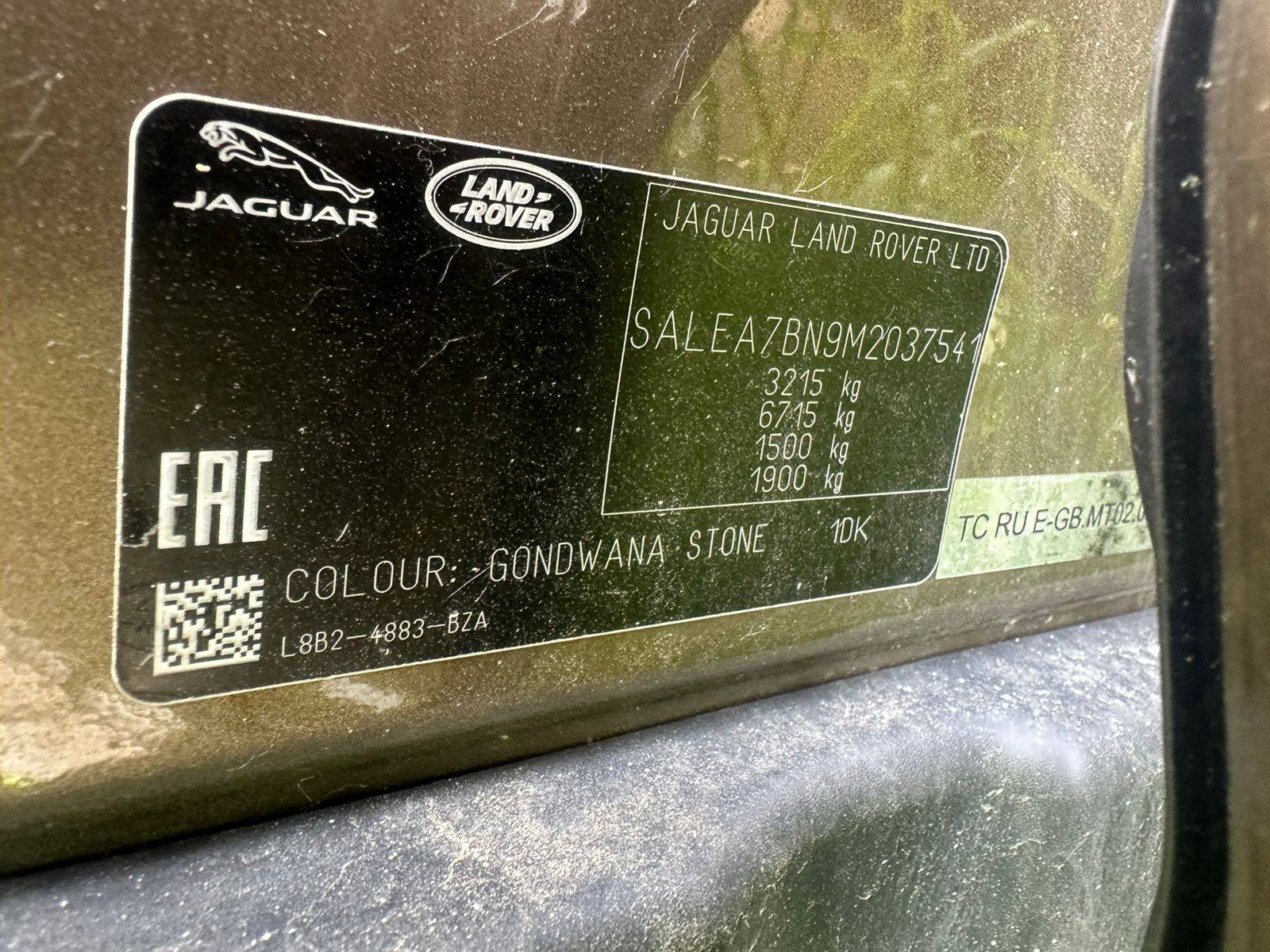 Land Rover Defender 110,  40 000 км, 2021 года