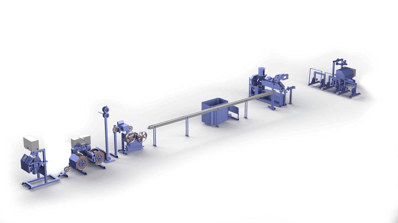 Экстра-Э ЭЛ90/25-200 экструзионная линия для производства силовых и контрольных кабелей