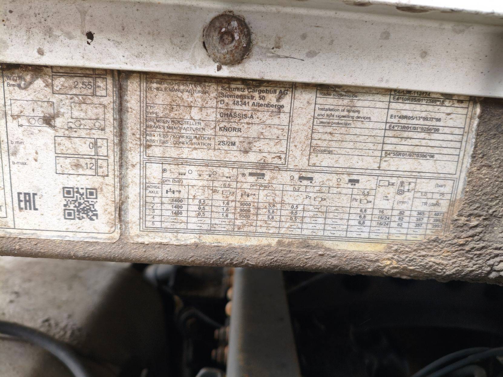 SCHMITZ Шторный 9084, 2021 года