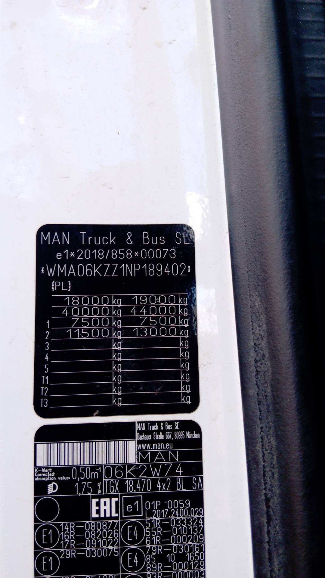 MAN TGX 18.470 4X2 BL SA (GM),  516 537 км, 2022 года в лизинг