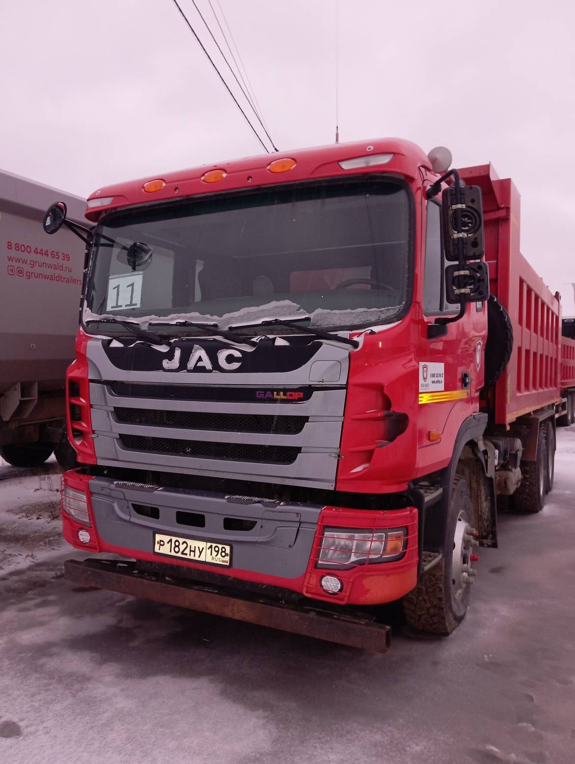 JAC N350 6x4,  181 310 км, 2021 года в лизинг