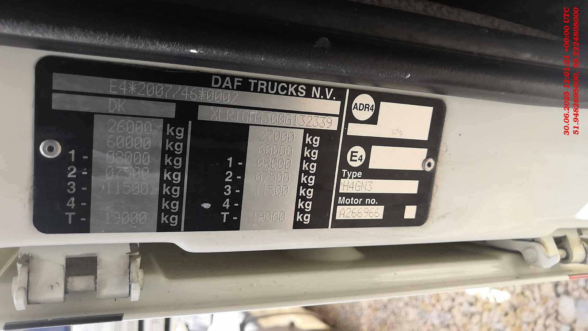 DAF XF 460 FTG 6x2,  911 394 км, 2016 года в лизинг