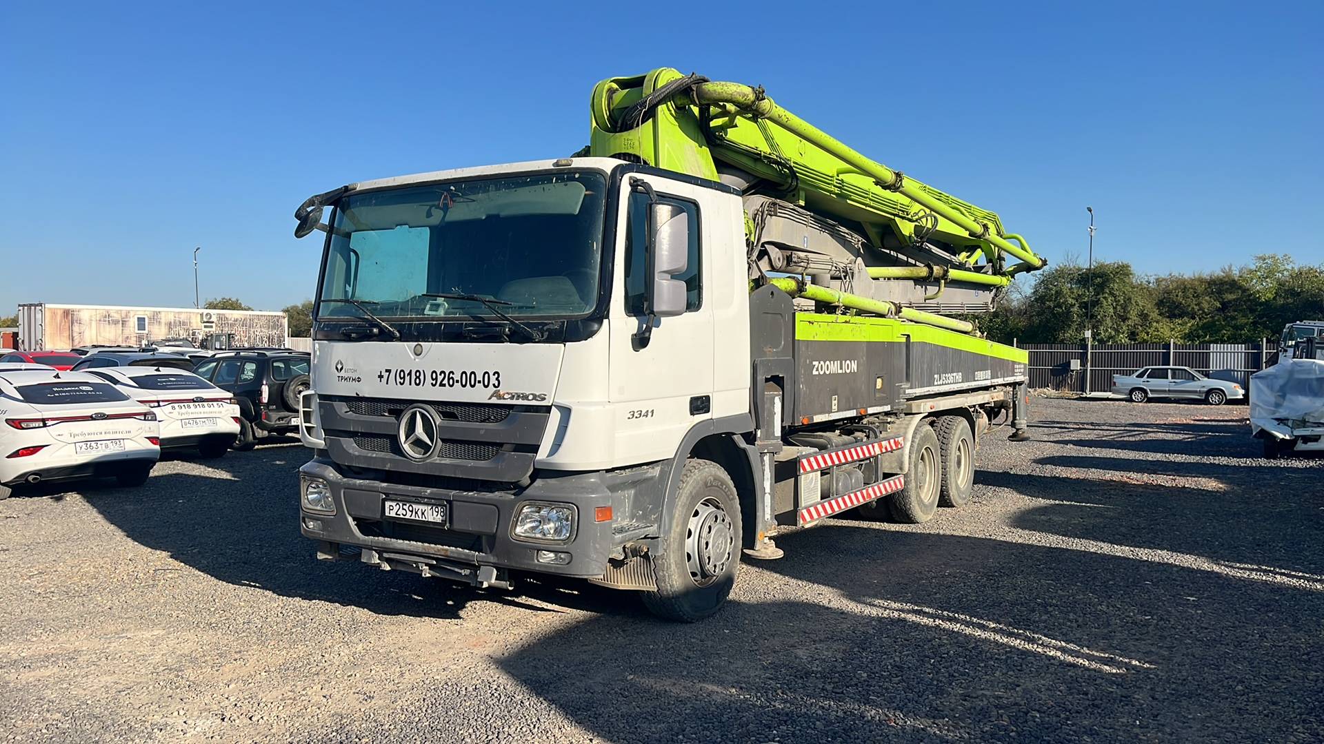Mercedes-Benz Actros 3341 6x4 (для бетононасосов),  36 982 км, 2015 года
