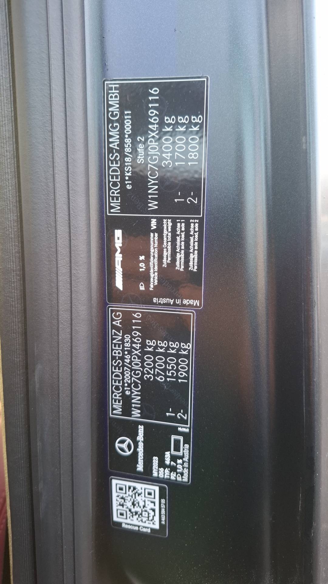 Mercedes-Benz G,  11 907 км, 2023 года в лизинг