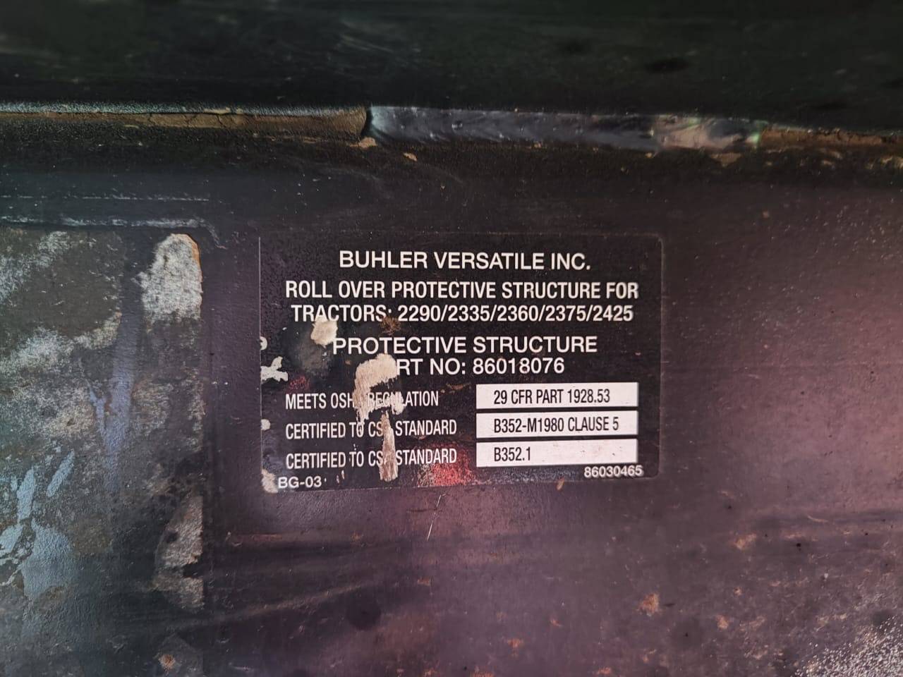 Buhler VERSATILE 2375, 2006 года в лизинг