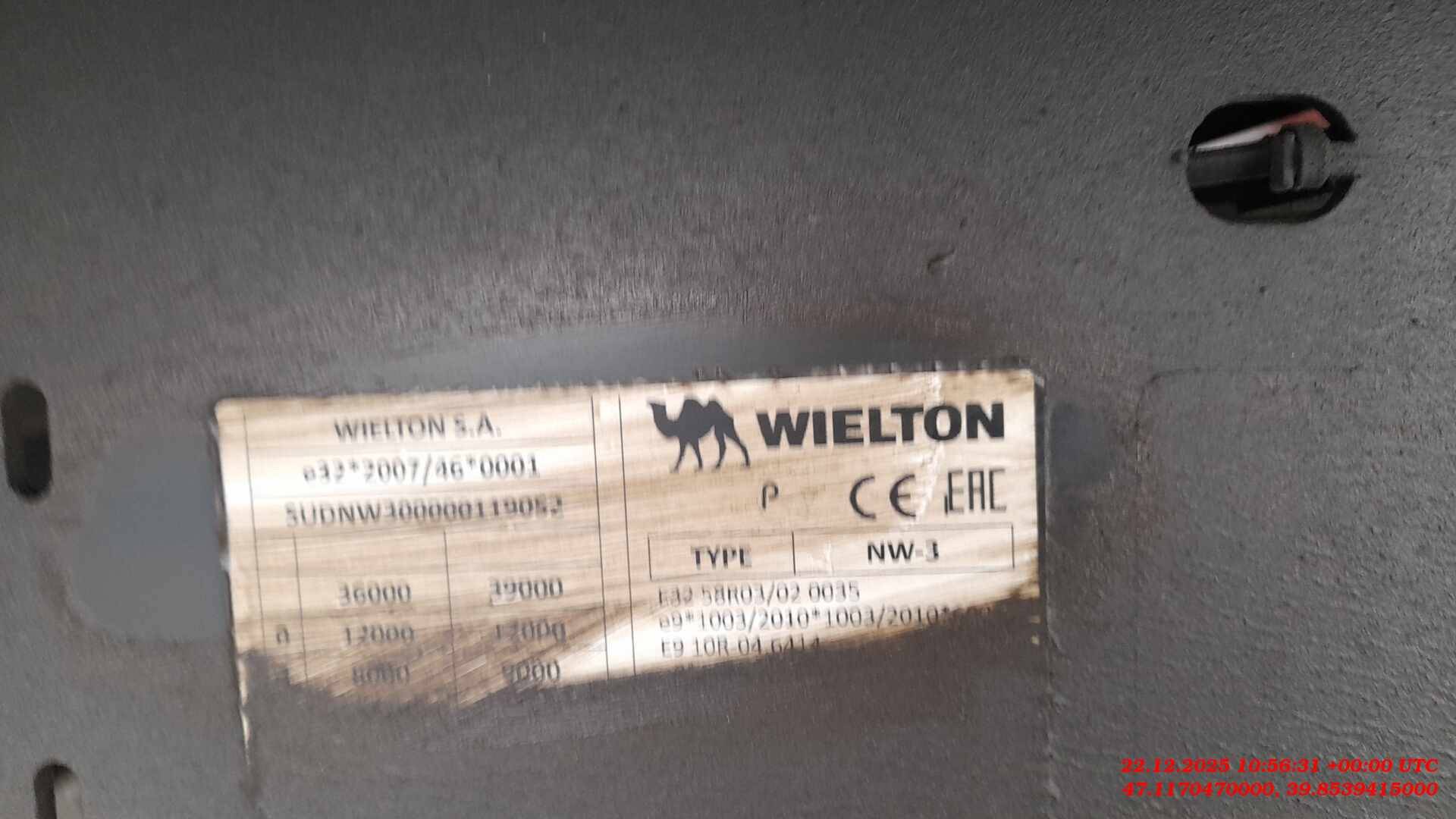 Wielton NW 3 А 48 SD, 2023 года в лизинг