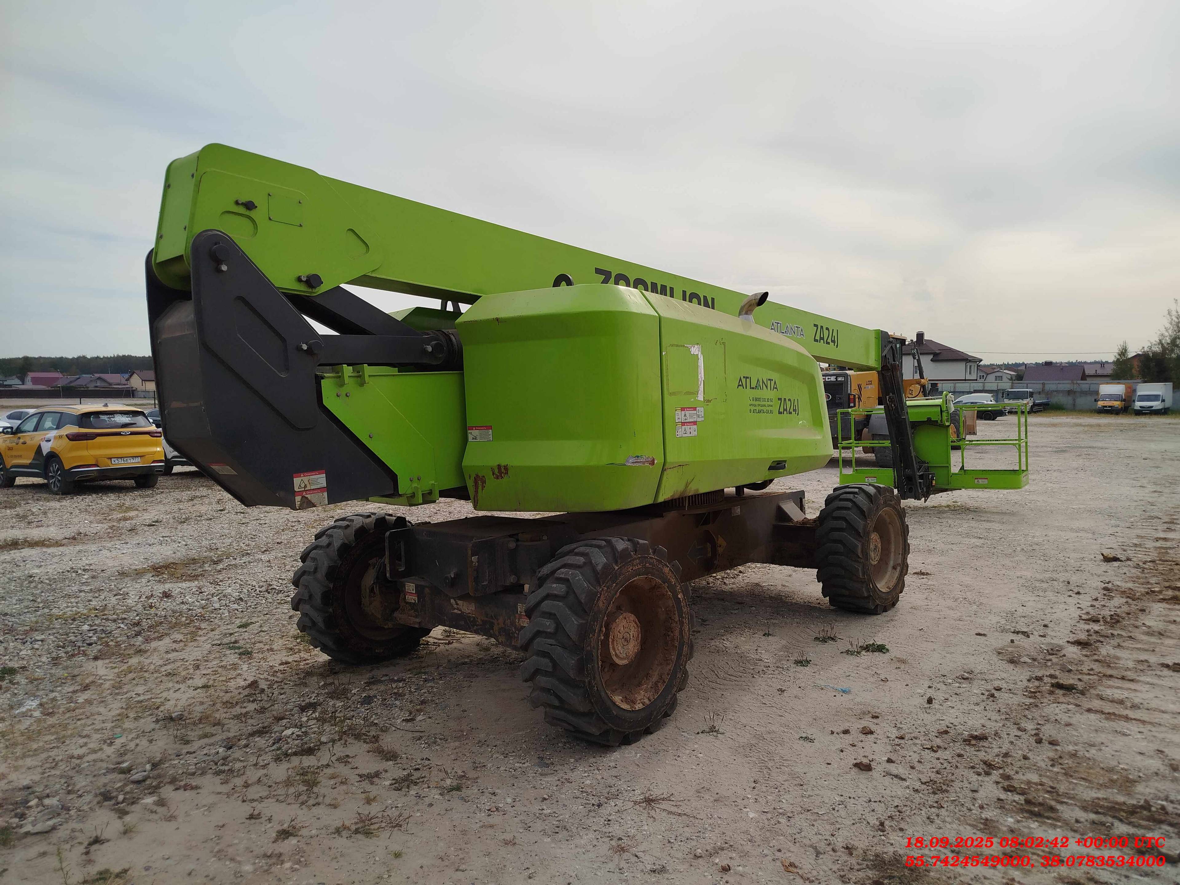 Zoomlion ZA24J Самоходный коленчатый подъемник,  1 525 км, 2023 года в лизинг