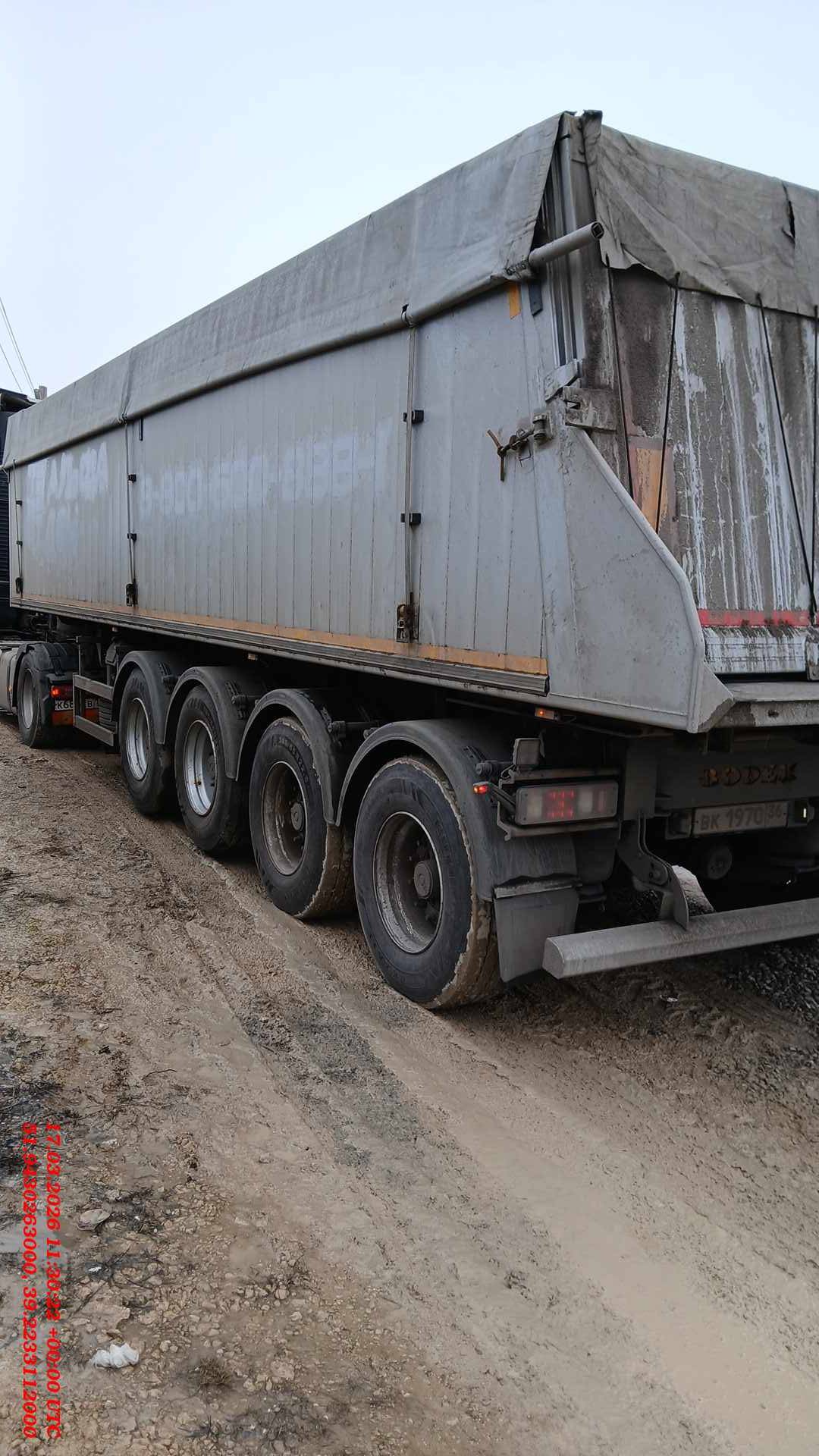 BODEX Самосвальный KIS 4WA1 40 м³, 2023 года в лизинг