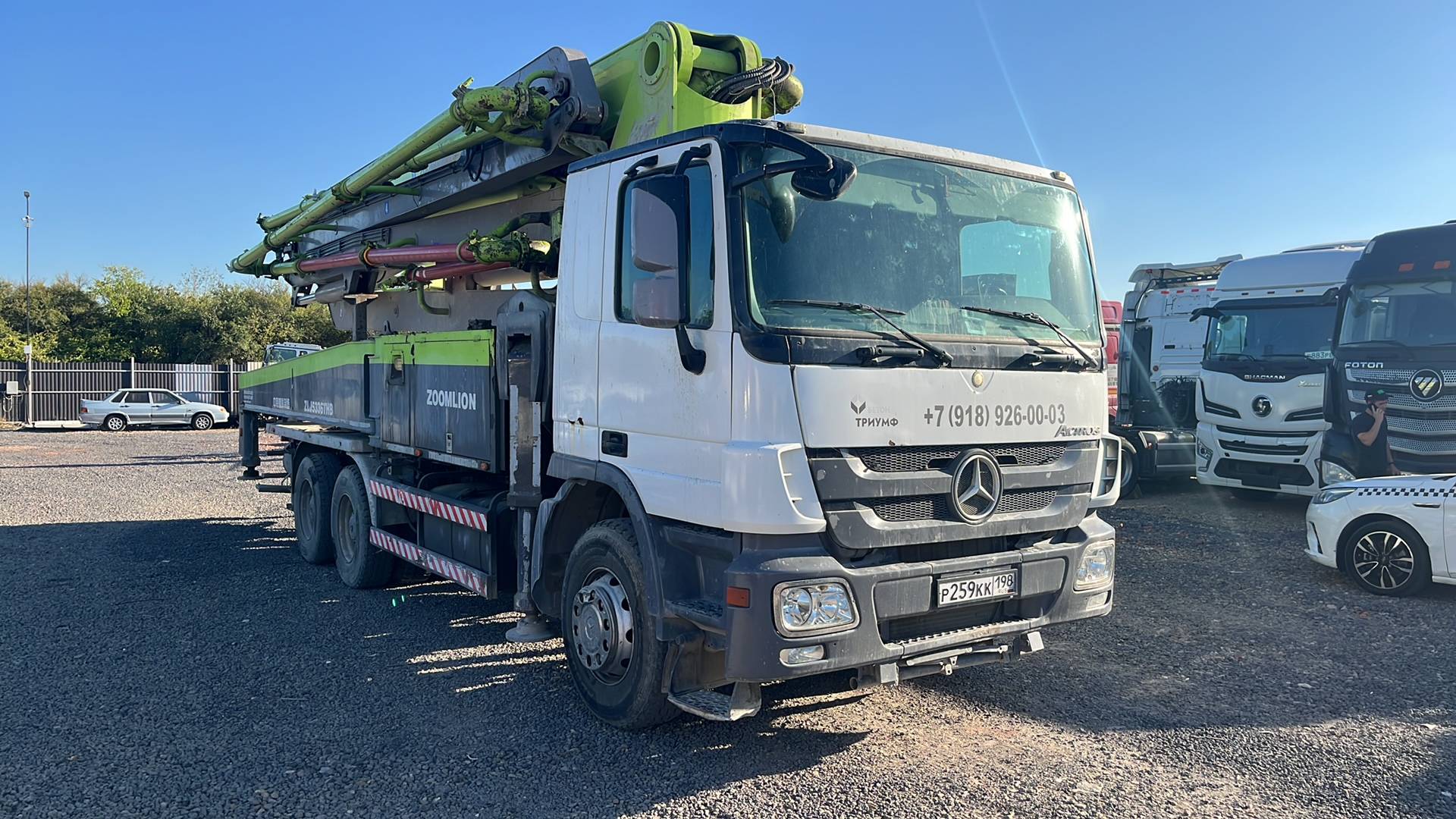 Mercedes-Benz Actros 3341 6x4 (для бетононасосов),  36 982 км, 2015 года