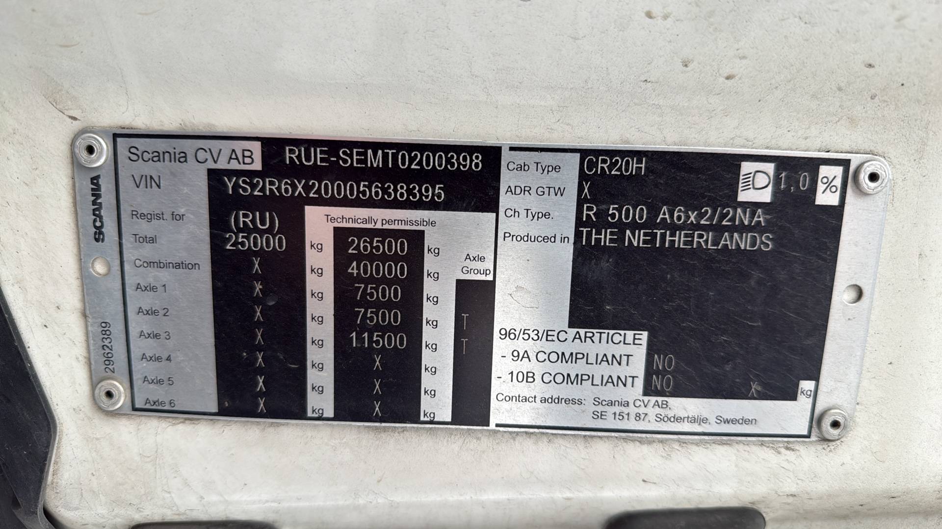 SCANIA R 500 A6x2NA,  633 198 км, 2021 года в лизинг