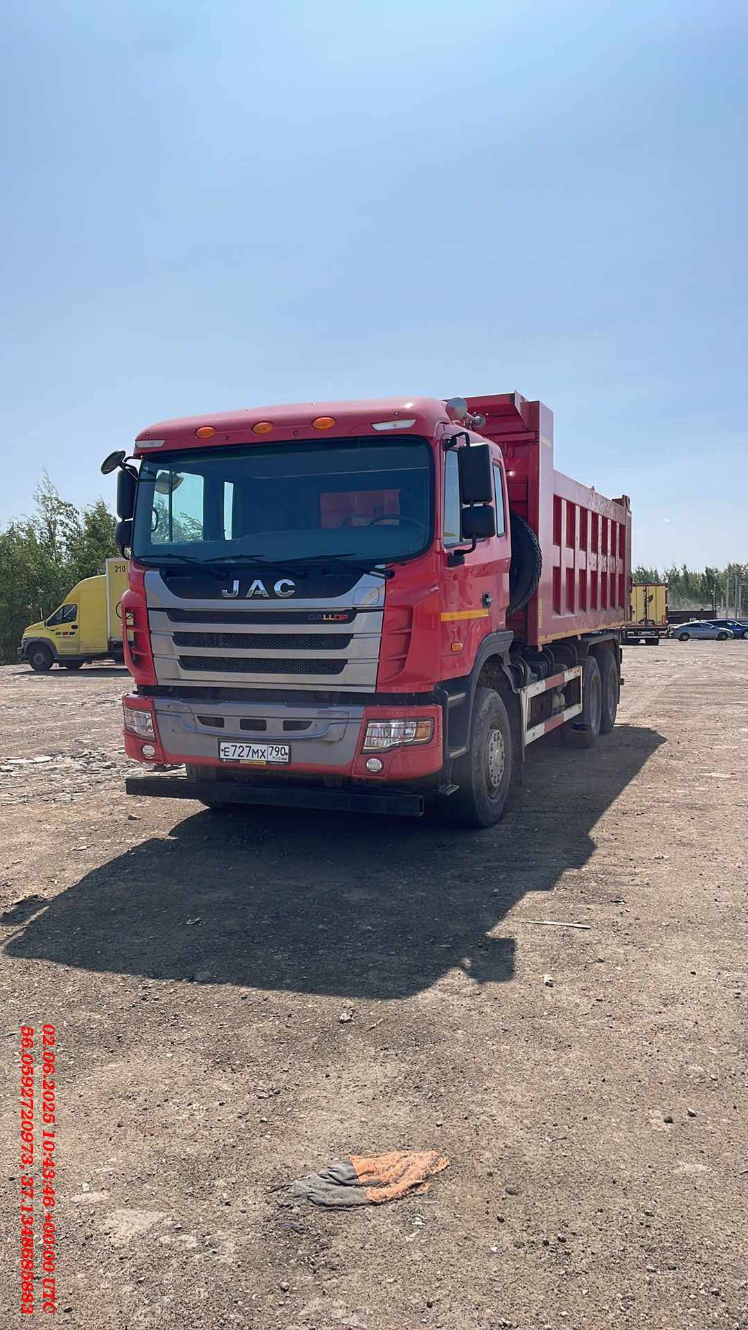 JAC N350 6x4,  52 522 км, 2021 года в лизинг